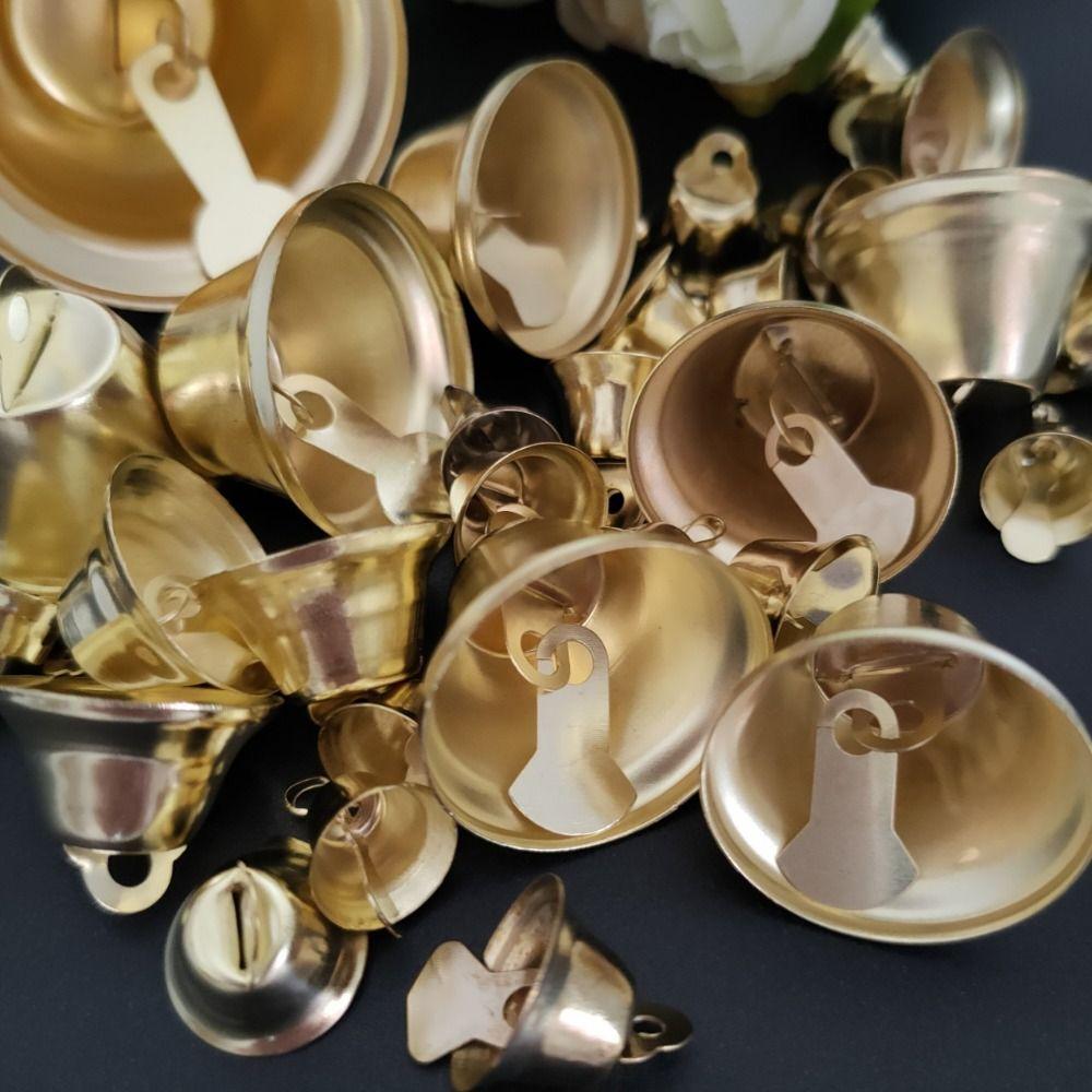 50 шт. Колокольчик ветра Золотой Маленький Колокольчик DIY Поделки Маленький Рожок Колокольчик Джингл Свадьба