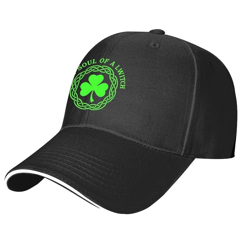 Кепка-бейсболка LWitch Shamrock с графикой Кельтский Узел, регулируемая, повседневная, полиэстер, унисекс