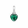 PAndora 793042c03 PAndora Me Green Shakra Heart Mini Pendant And Dangle Silver Charm