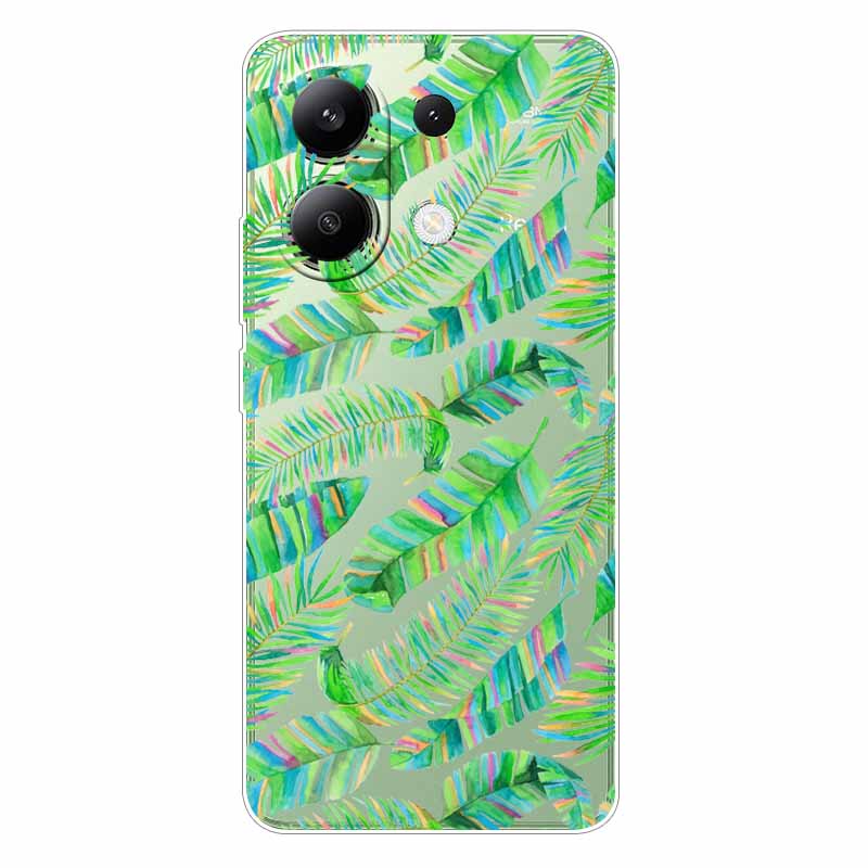 Для Xiaomi Redmi Note 13 4G Чехол ТПУ Прозрачный Мягкий Милый Рисунок Девочки Чехол Для Redmi Note 13 4G Чехол Note13 Прозрачный Силикон
