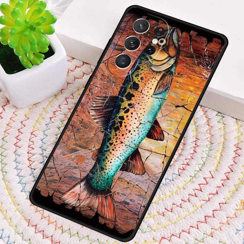 Чехол из ТПУ для телефона с изображением ловли форели для Samsung Galaxy note 10 pro S26 S25 S24 S23 S22 Ultra Plus S21 FE S20 Ударопрочный чехол