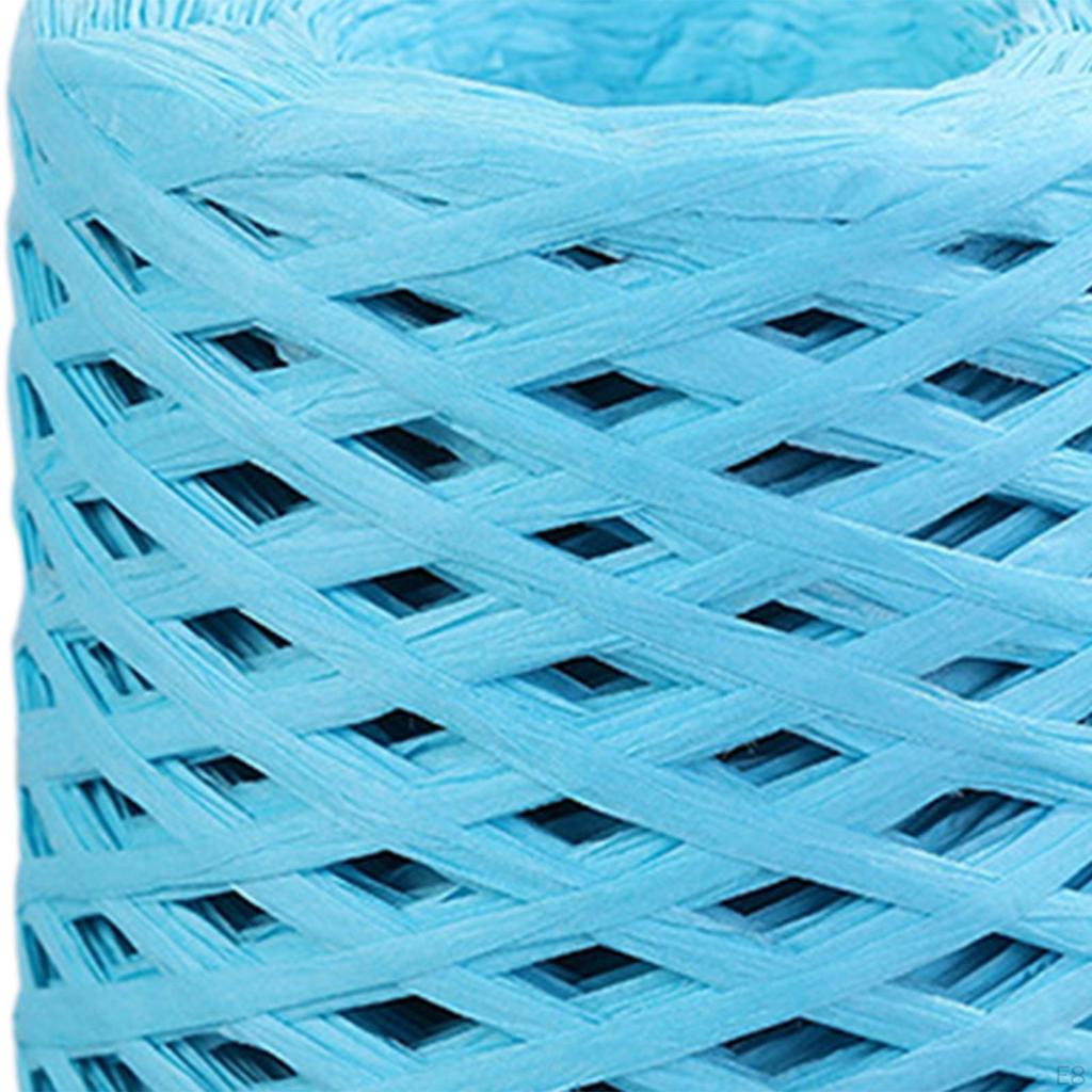 200 м/рулон, бумажная лента из рафии, декор, пригодная для вторичной переработки, прочная для плетения подарочной упаковки на День Святого Валентина