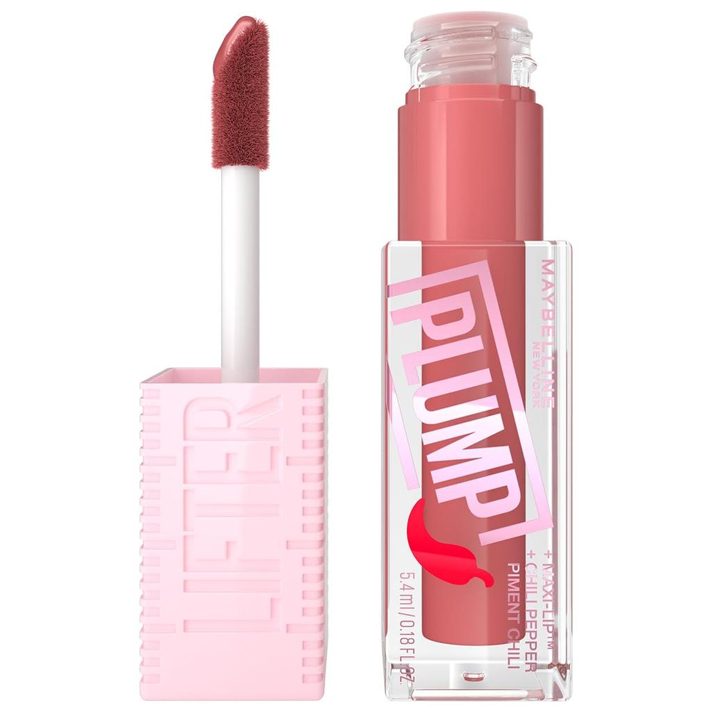 Maybelline Нью-Йорк Лифтер Пухлые Губы Блеск для Губ Персиковая Лихорадка 5 мл Стойкий Высокий Блеск Увеличивающий Объем Глянцевый Финиш С Аппликатором XL