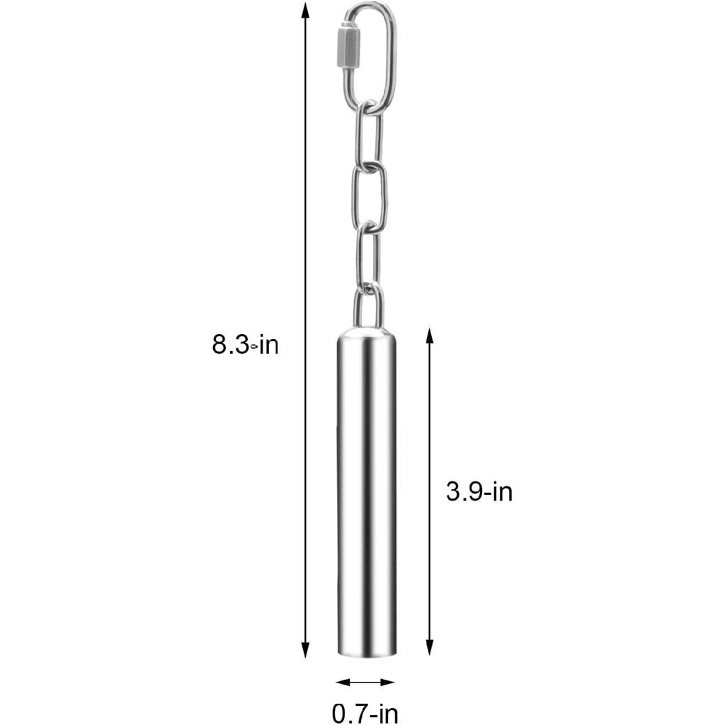 Stainless Steel Bell Toy Bird Cage Hanging Bite Toy for Parrot Parakeet Budgie Cockatiel Conure African Greys (2 PCS-L)