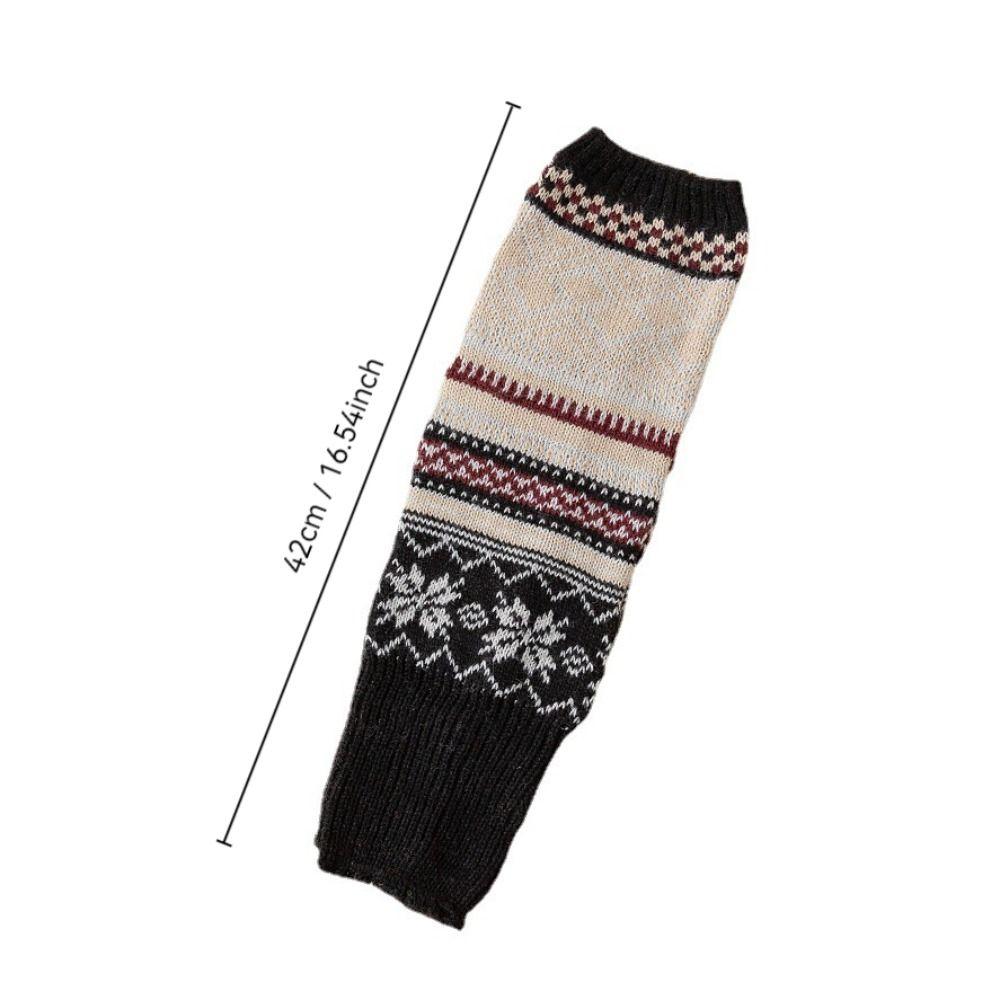 Гетры Вязаные Защитники Ног Утолщенные Чехлы для Стоп Модные Носки с Напуском Осень