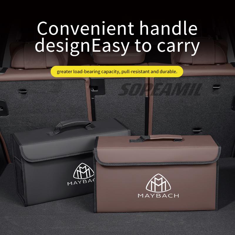 Maybach S Class GLS480 GLS600 S400 S450 S480 S500 S560 S580 S600 S650 S680 Car Trunk Storage Box Foldable Stowing Tidying Bag