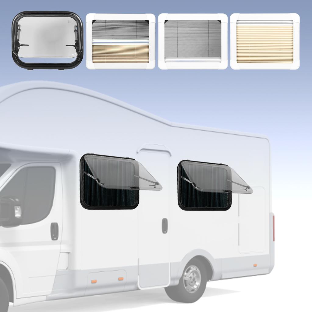 Окно для автодома Алюминиевый сплав Максимальный угол открытия 45° Окно-слайдер для автодома Кемпера Прицепа Фургона