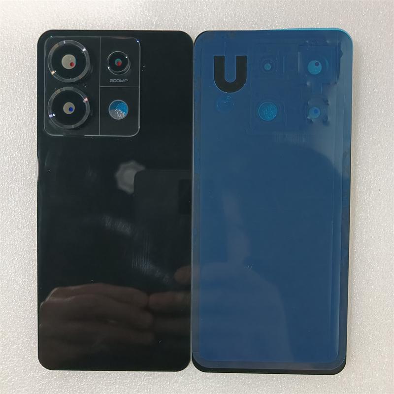 Для Xiaomi Redmi Note 13 Pro 5G Стеклянная крышка аккумулятора Задняя панель Корпус С линзой камеры Замена