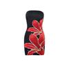 Dress Cross-Border Foreign Trade Europe and America Summer Sexy Women clothes Tube Top Flower Print Slim fit Sheath Short Full Body Dress