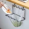 Over Cabinet Door Waste Bag Rack Hanging Type Garbage Bag Hanging Rack Trash Bag Holder  Kitchen