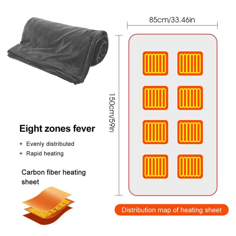 USB Одеяло с подогревом Электрическая шаль Накидки Обогревающее одеяло для колен Плед Изоляция Подогреваемая теплая подушка 5 В Открытый кемпинг Спальный лист
