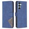 BINFEN COLOR For Samsung Galaxy M15 5G Phone Cases Wallet Stand Geometry Imprinted Leather Cover