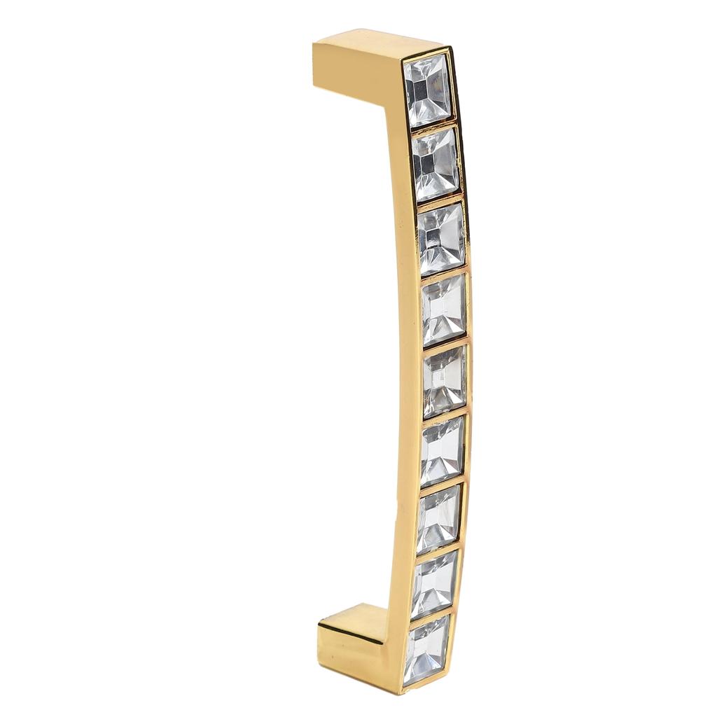 Crystal Pull Modern Cabinet Handle Double Hole Handle for Closet Drawer Cupboard Door