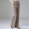 Fanzhen Women's High-Waist Wool Blend Wide-Leg Trousers