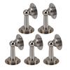 5Pcs Magnetic Door Stop Stainless Steel Easy Installation Strong Magnet Door Stopper for Office Bedroom Cabinet Hotel