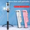 Portable Extendable Selfie Stick Mini Phone Tripod Universal Easy To Use Selfie Stick Stand Phone Holder with LED Fill Light