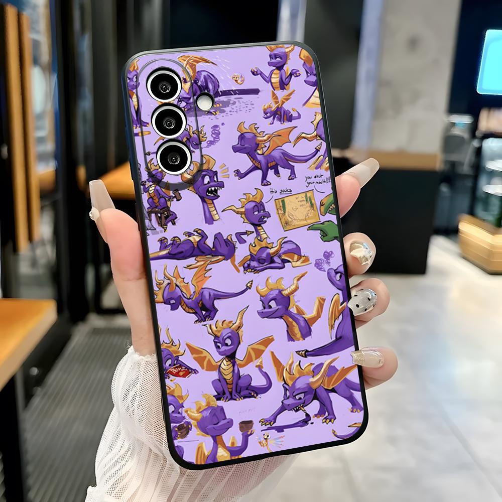 Чехол для телефона D-Dragon Spyro C-Cute для Samsung S26 S25 Plus S20 S20 Plus S22 Ultra S23 FE S21 Plus S21 Ultra Мягкий чехол