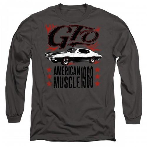 Pontiac Unisex Adult GTO Flames Long-Sleeved T-Shirt