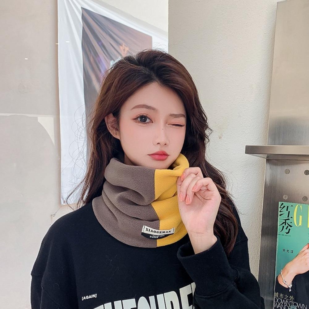 Winter Warm Hooded Scarf Knitted Neck Scarves Bandana New Ski Climbing Scarfs