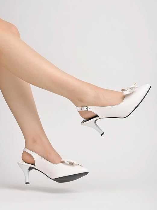 Shoetopia Женские Стильные Удобные Каблуки Легкая Амортизирующая Подошва | Повседневные и Вечерние Сандалии для Женщин Туфли-Лодочки