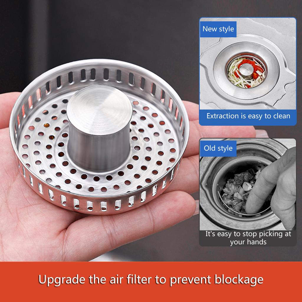 Efficient Kitchen Sink Drain Filter Space Saving & Convenient Sink Drain Basket Trouble Free Maintenance for Bathroom