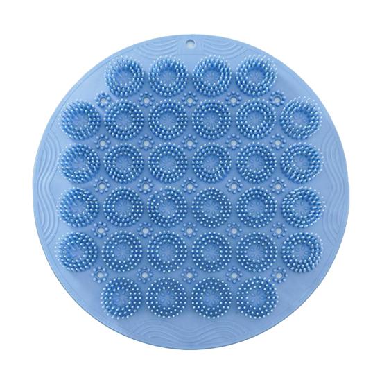Bath Brush Silicone Foot Wash Mat Exfoliating Shower Massage Scraper Non-slip Back Massage Tool Body Cleaning Bathing Mat