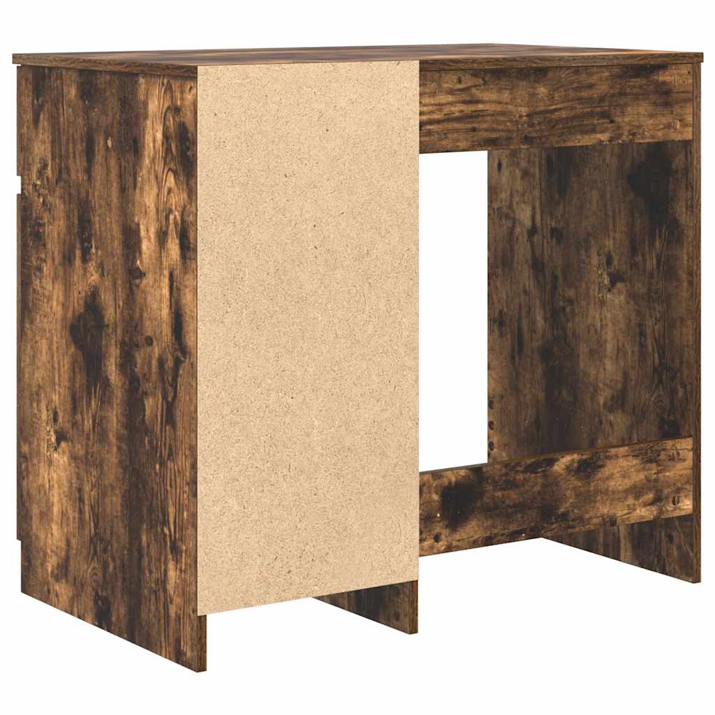 Smoked Oak Desk 86 x 49 x 76 cm Engineered Wood