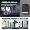 Fresh Sturdy Waterproof Key Lock Box For Outside With Light Up Dials Combination Key Holder Wall Mount Storage Box
