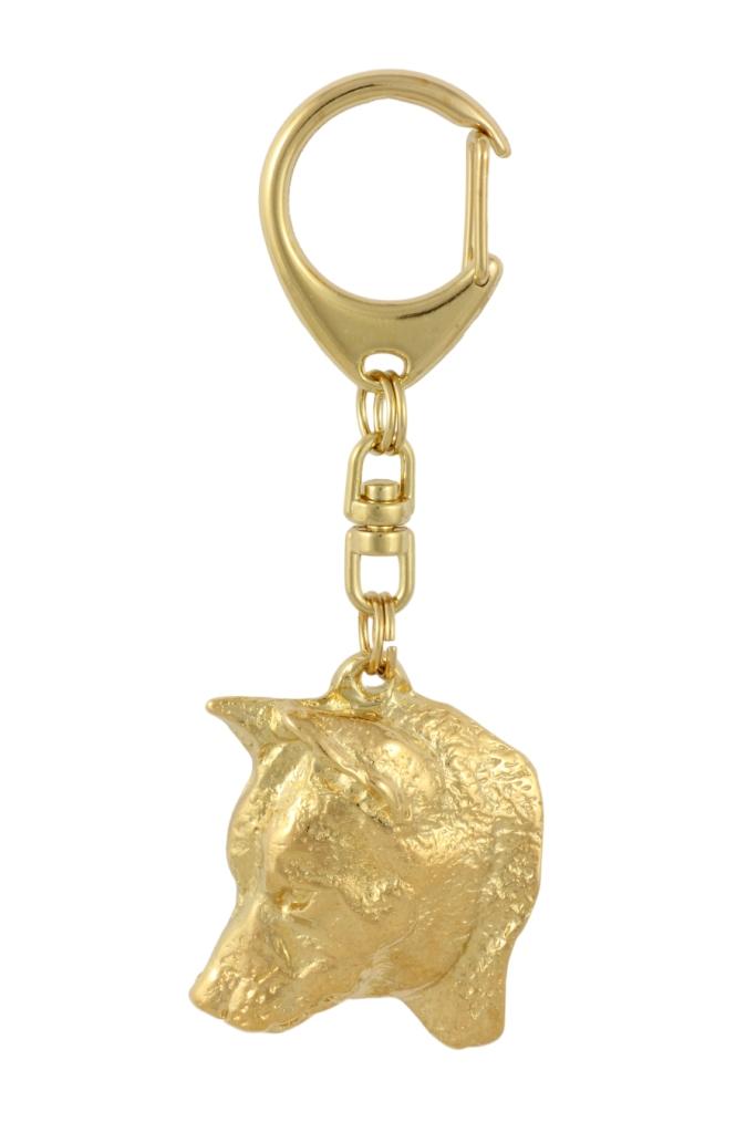 Shiba Inu, Japanese Small Size Dog – Gilded key ring with dog in gift box, handbag decoration | Art-Dog