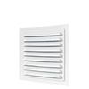 Metal Ventilation Grille, Square Vent Cover with Mesh, Ventilation Hood with Insect Screen, for Bathrooms, Kitchens, and Offices, Rust-Resistant, Dura