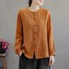 Рубашки в стиле ретро на весну и осень, женские свободные рубашки, куртки, повседневные куртки, топы с закрытыми рукавами