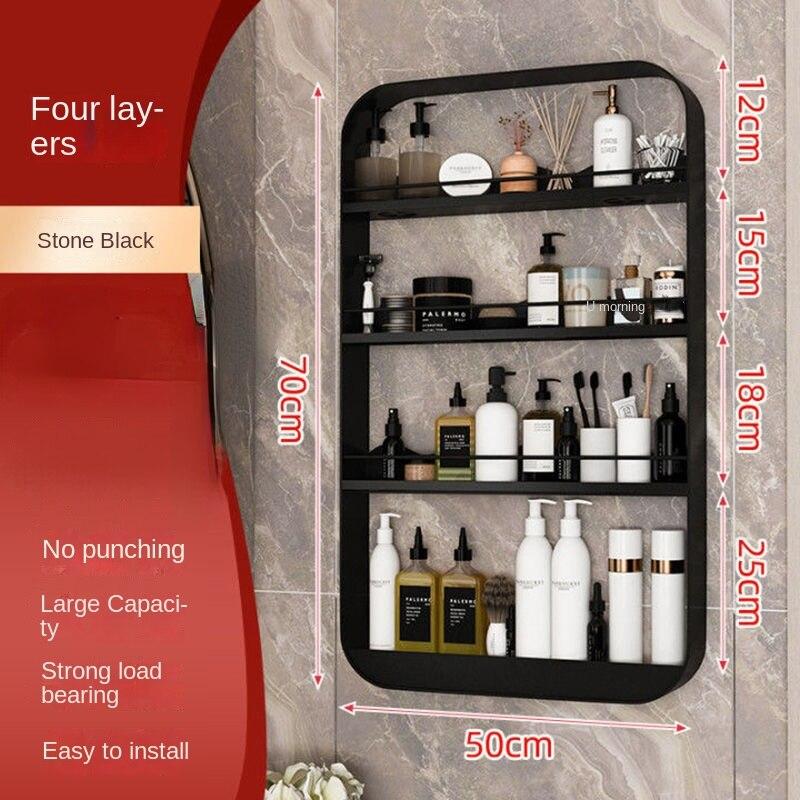 Настенная полка для унитаза, умывальник, настенная неперфорированная полка для хранения туалетной косметики