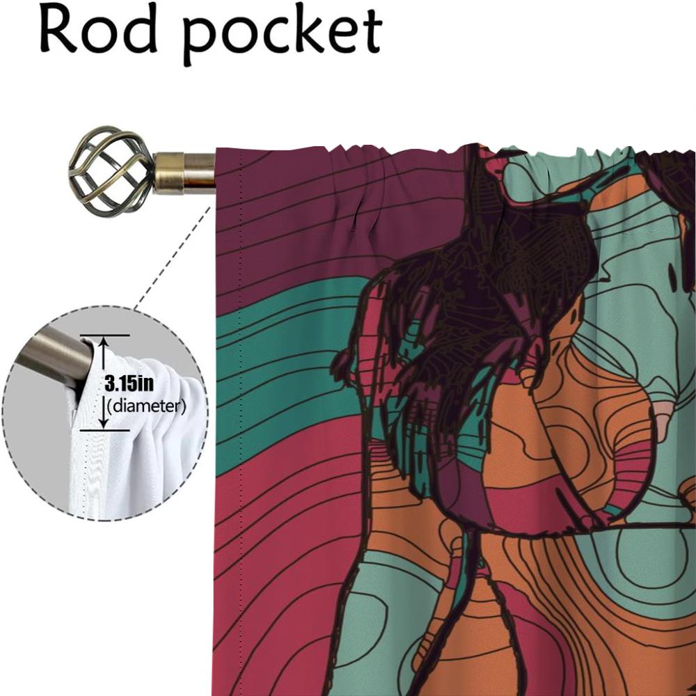 Абстрактные сексуальные девушки затемняющие шторы 2 шт шторы для гостиной занавески Хэллоуин украшения тюль для спальни жалюзи