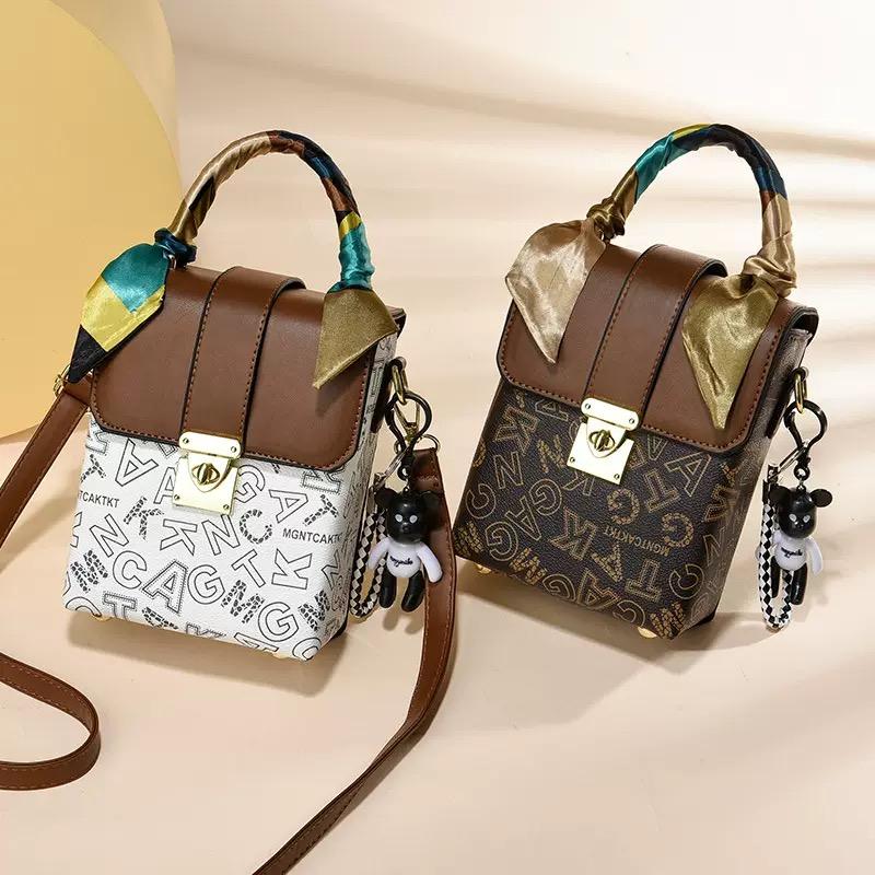New Mobile Phone Bag for Girls, One Shoulder Crossbody Bag, Compact Mini Printed Bag