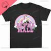 Male Unicorns Tee Rainbow Graphic Tees Funny Tshirts Women Fashion Hip Hop Alpha Men Tops 100 Cotton Unisex Aesthetic Clothing