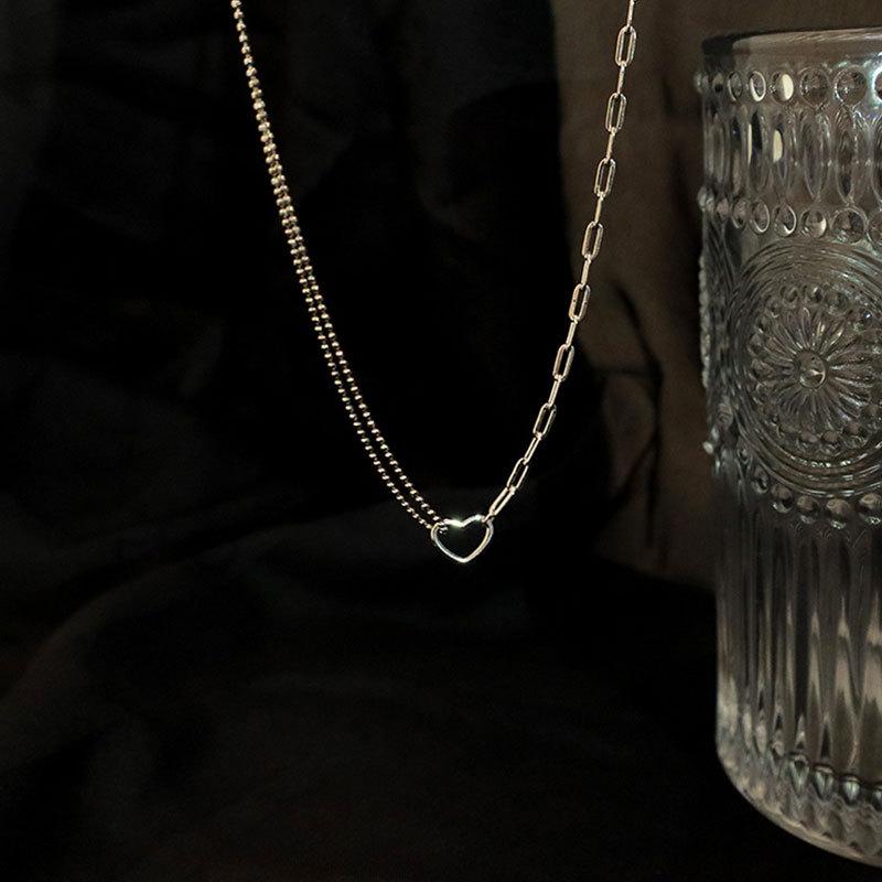 Асимметричное ожерелье-цепочка Love Niche Temperament Forest Sweet and Exquisite Keybarbone Chain