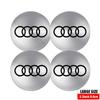 For Audi A4 4Pcs Car Wheel Hub Caps Auto Emblem Tyre Center Covers Accessories For Audi A1 A2 A3 A4 A5 A6 A7 A8 S Quyttro Sline RS Q2 Q3 TT