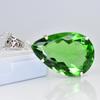 A+ Certified Green Emerald 78 Ct Lab Created Pear Cut Gemstone Pendant Jewelry MY.PD-94-NS