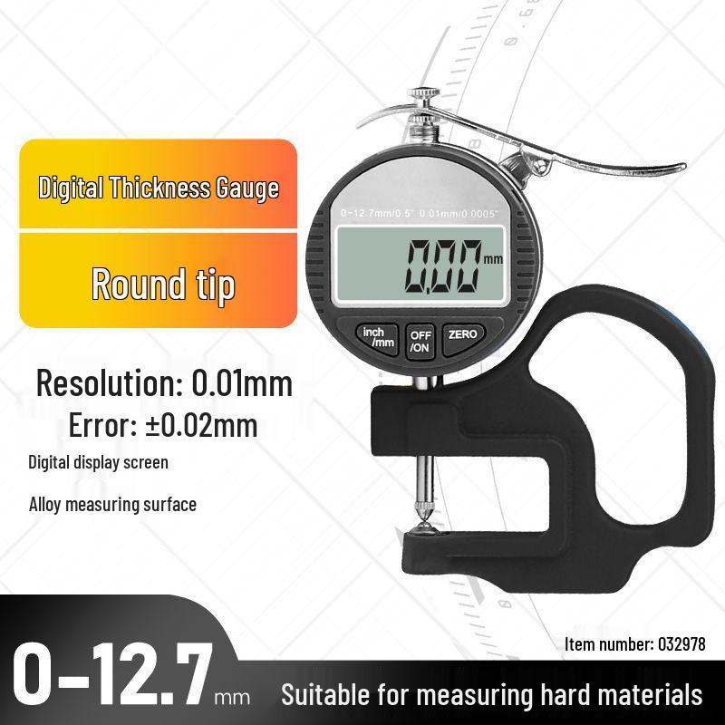 Высокоточный цифровой толщиномер-штангенциркуль с микрометрическим дисплеем