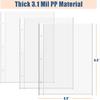 6 x 9 Brochure Sleeves, 50 Pack, Page Protectors for Broadway Play Programs and Theater Programs, Top-Loading Sheet Protectors