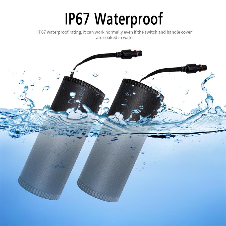 Улучшенная 12В Мотоциклетная Противоскользящая Пятискоростная Греющая Электрическая Накладка на Ручку Подогреватель Руля Накладка на Ручку