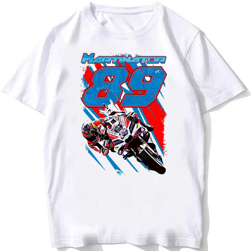 Jorge Martinator 89 GP Race Ride Fans T-Shirt New Summer Men Short Sleeve Sport Boy Casual Tees Motorcycle Riding White Tops