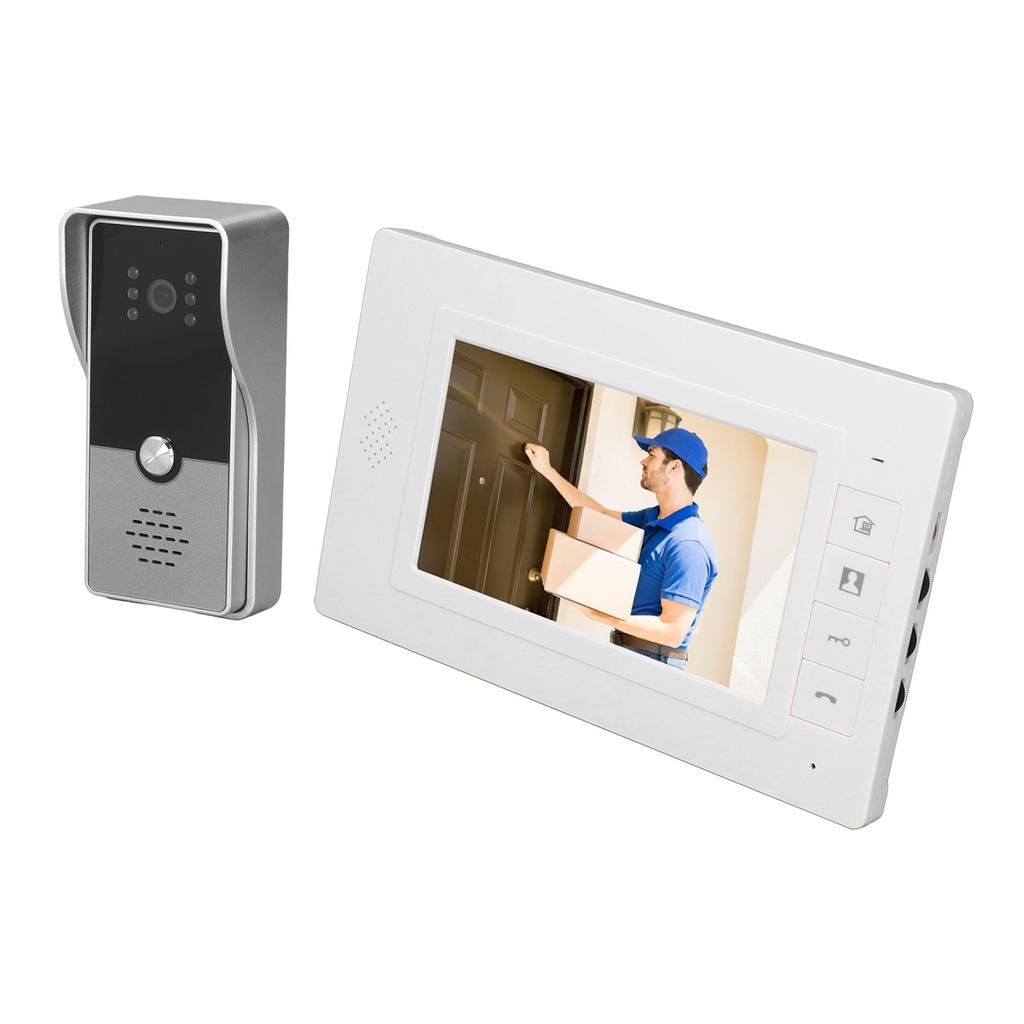 7in Video Doorphone System Color HD Smart Wired Video Intercom System for Villa Building
