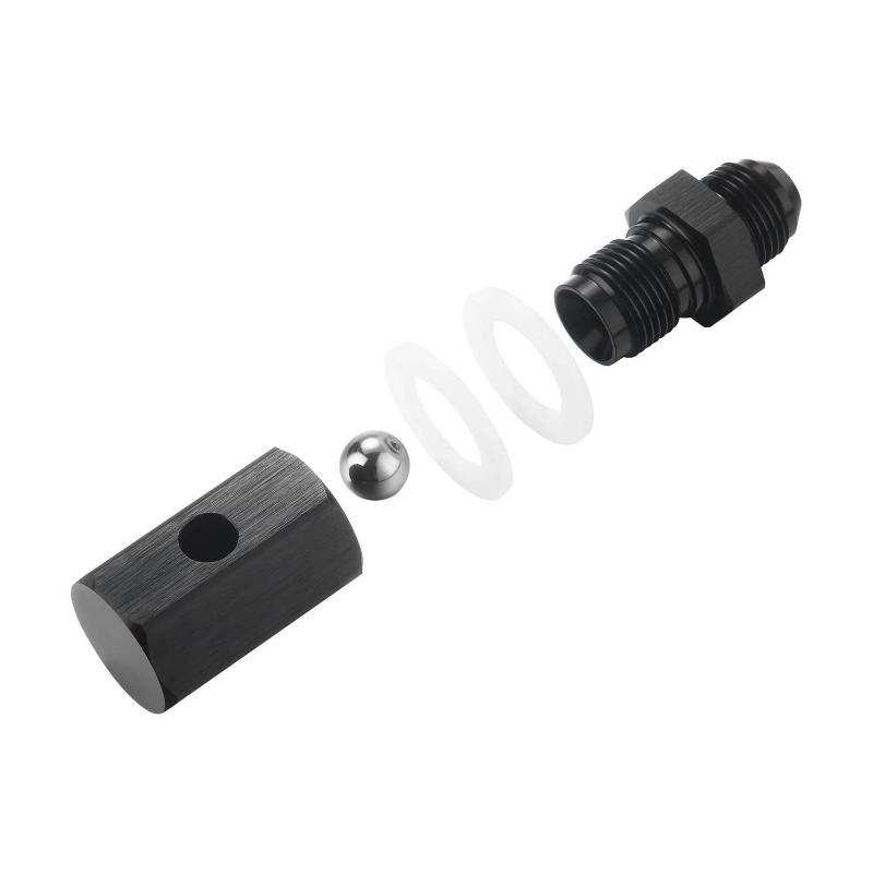 6An 8An 10An Male Fuel Cell Tank Rollover Vent Valve Aluminum Anodized Fuel Cell Vent Roll Over Valve Mounted Fitting Adapter