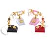 1Pc 1:12 Dollhouse Miniature Phone Model Retro Rotary Telephone for Doll Decor Children's toys and family utensils