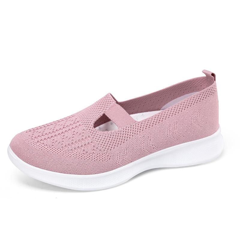 Мода 2024 года, летняя новая женская модная удобная повседневная женская обувь на мягкой подошве, дышащая, плоская, больших размеров, прогулочная обувь для женщин
