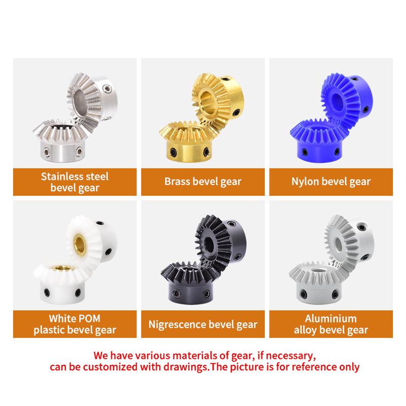 2 Mod 25 Teeth 2M25T Bevel Gear Hole 10/15/18/20/22/24/25mm Precision Pinion Transmission 45# Steel 90° Center Distance 42mm