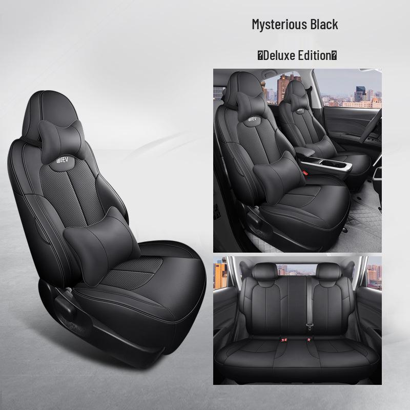 Nezha V Full Leather Car Seat Cushion Set - Universal, Four-Season, Five-Seat Model