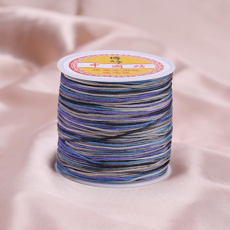 Цветной градиентный шнур для браслета ручной работы с нефритовым оттенком - 100 м плетеный шнур своими руками для подвесок