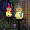 Lanito Christmas Snowman Solar Garden Ornament LED Garden Christmas Decoration Automatically Turns On At Garden Christmas Ornament Lights, Lights,